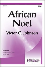 African Noel SSA choral sheet music cover Thumbnail